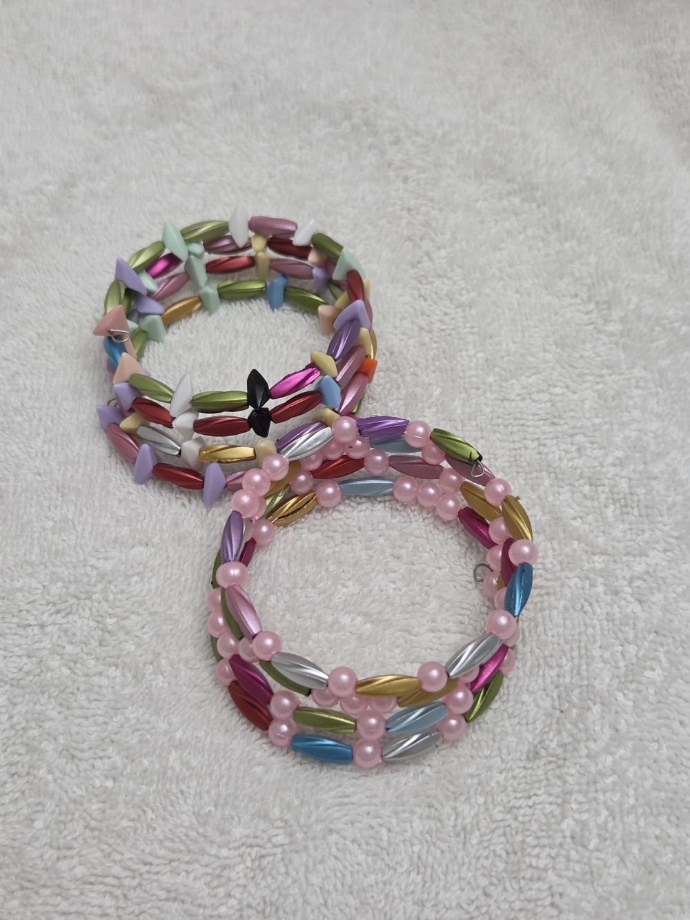 Colorful Multi-Strand Beaded Stretch Bracelets